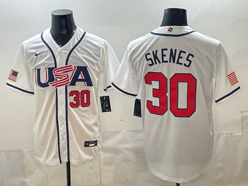 USA National Embroidered Baseball Team 2026 World Cup Team Jersey T-shirt