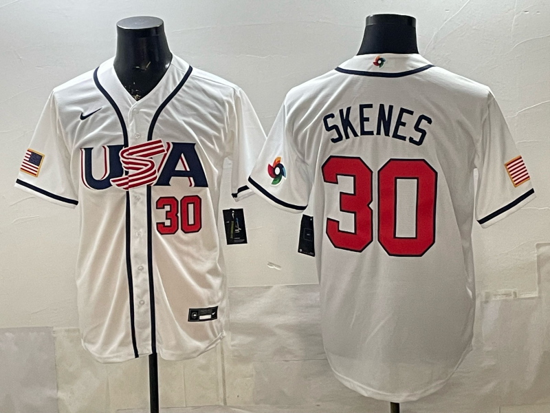 USA National Embroidered Baseball Team 2026 World Cup Team Jersey T-shirt
