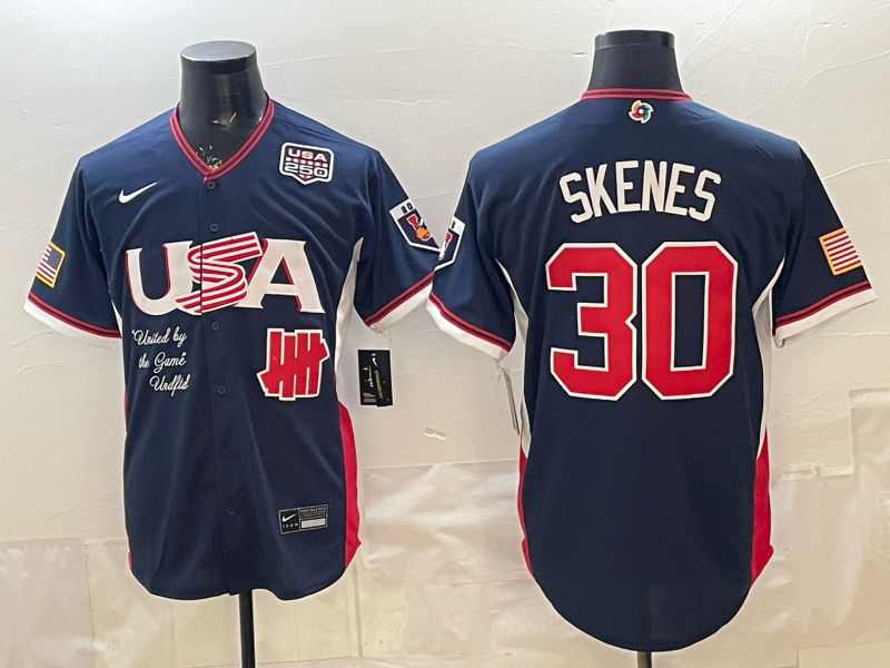 USA National Embroidered Baseball Team 2026 World Cup Team Jersey T-shirt