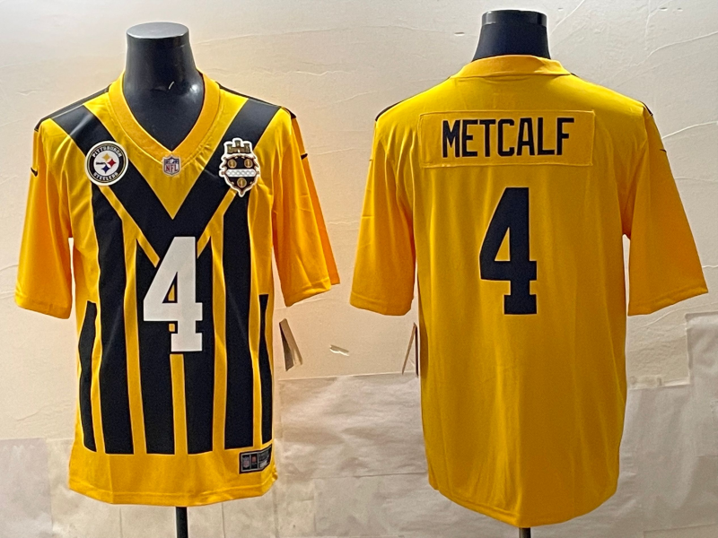 NFL Pittsburgh Steelers #4 DK Metcalf Jersey – Men's Fan Apparel S-XXXL