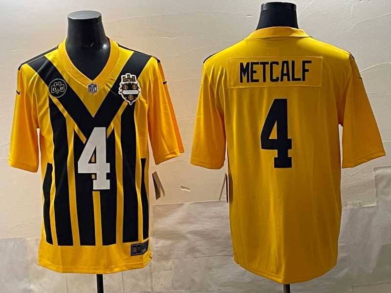NFL Pittsburgh Steelers #4 DK Metcalf Jersey – Men's Fan Apparel S-XXXL