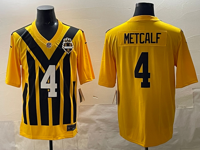 NFL Pittsburgh Steelers #4 DK Metcalf Jersey – Men's Fan Apparel S-XXXL