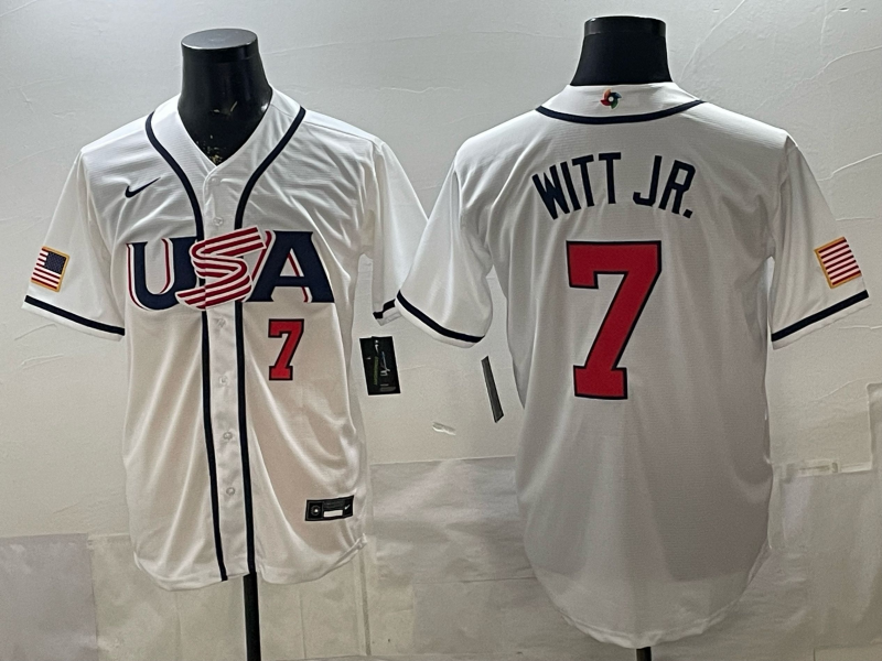 USA National Embroidered Baseball Team 2026 World Cup Team Jersey T-shirt
