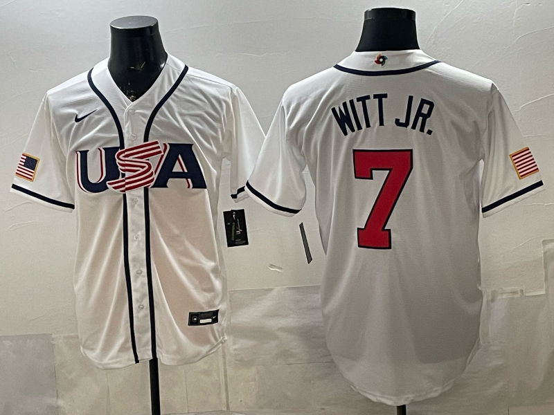 USA National Embroidered Baseball Team 2026 World Cup Team Jersey T-shirt