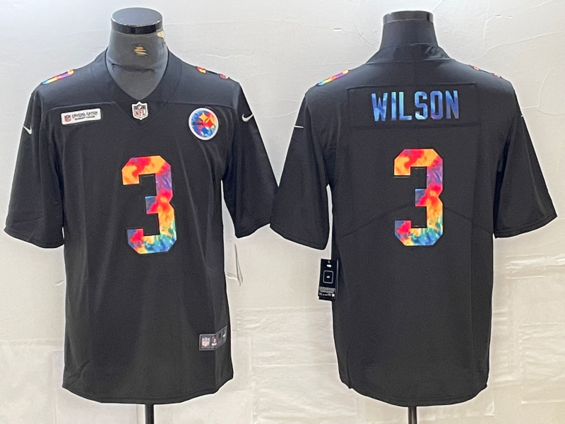 NFL Pittsburgh Steelers #3 Russell Wilson Jersey – Men's Fan Apparel S-XXXL