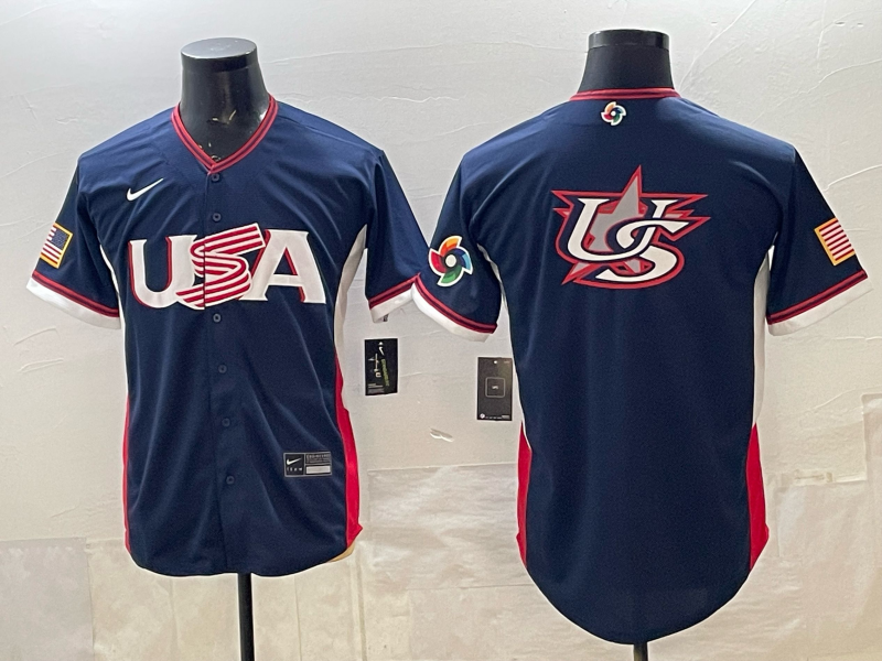 USA National Embroidered Baseball Team 2026 World Cup Team Jersey T-shirt