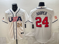 USA National Embroidered Baseball Team 2026 World Cup Team Jersey T-shirt