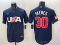 USA National Embroidered Baseball Team 2026 World Cup Team Jersey T-shirt