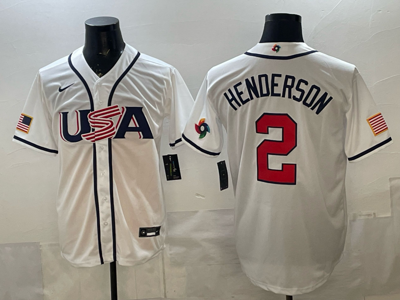 USA National Embroidered Baseball Team 2026 World Cup Team Jersey T-shirt