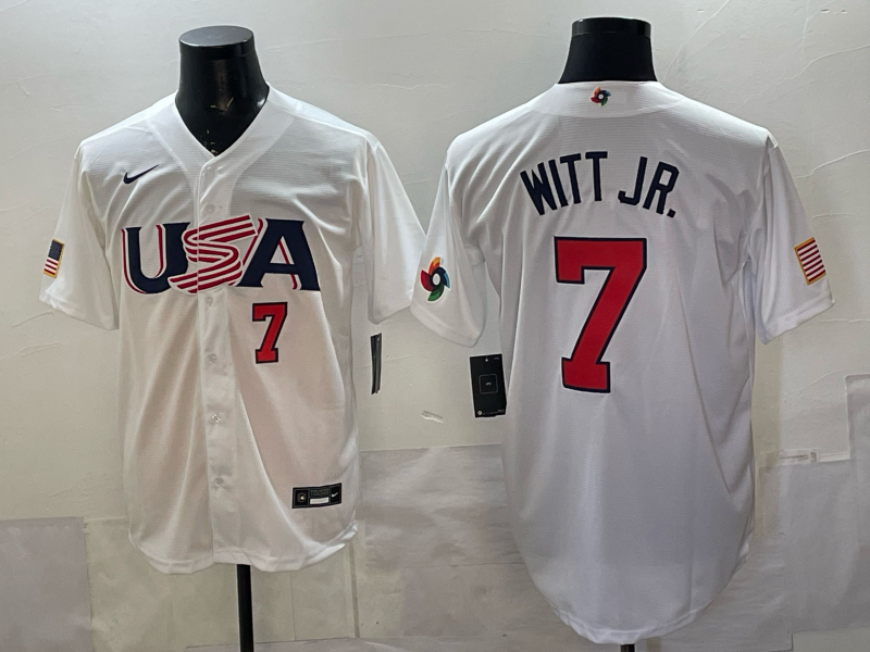 USA National Embroidered Baseball Team 2026 World Cup Team Jersey T-shirt