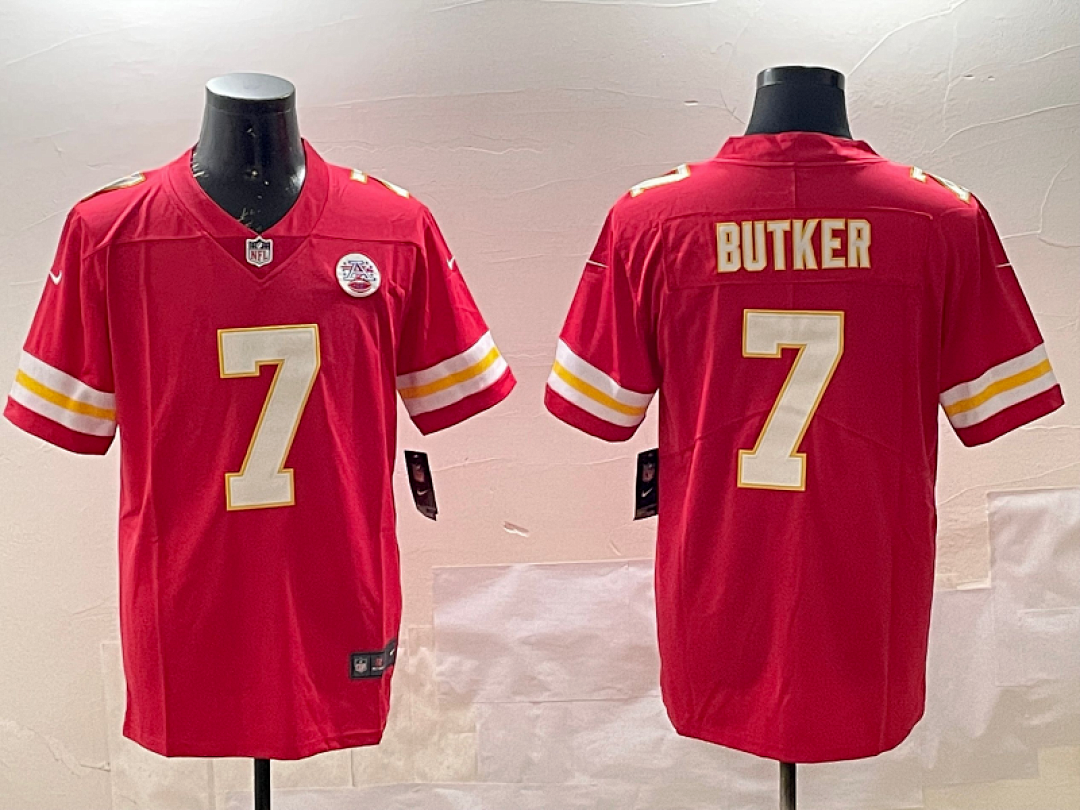 Kansas City Chiefs NFL Super Bowl #7 Jersey
