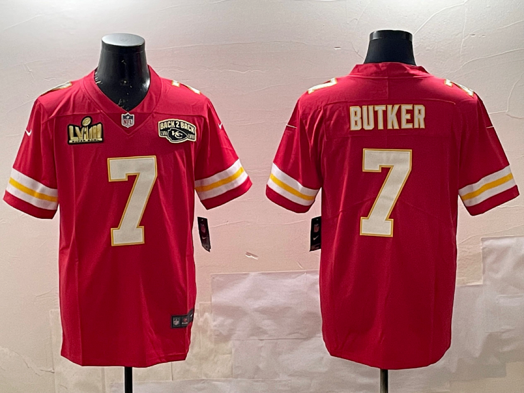Kansas City Chiefs NFL Super Bowl #7 Jersey