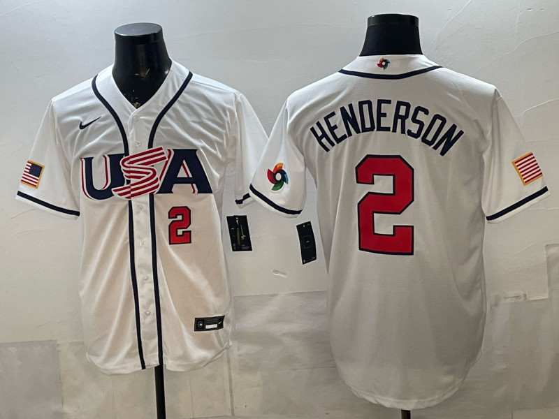 USA National Embroidered Baseball Team 2026 World Cup Team Jersey T-shirt