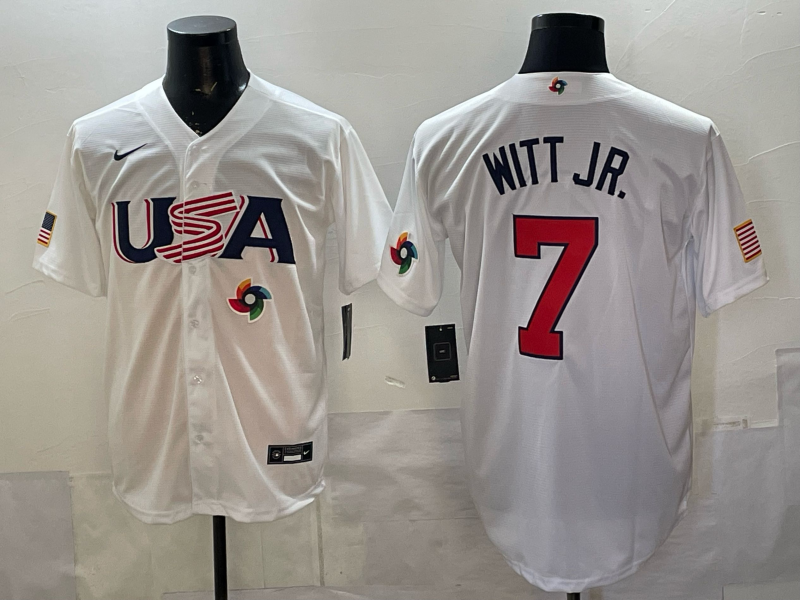 USA National Embroidered Baseball Team 2026 World Cup Team Jersey T-shirt