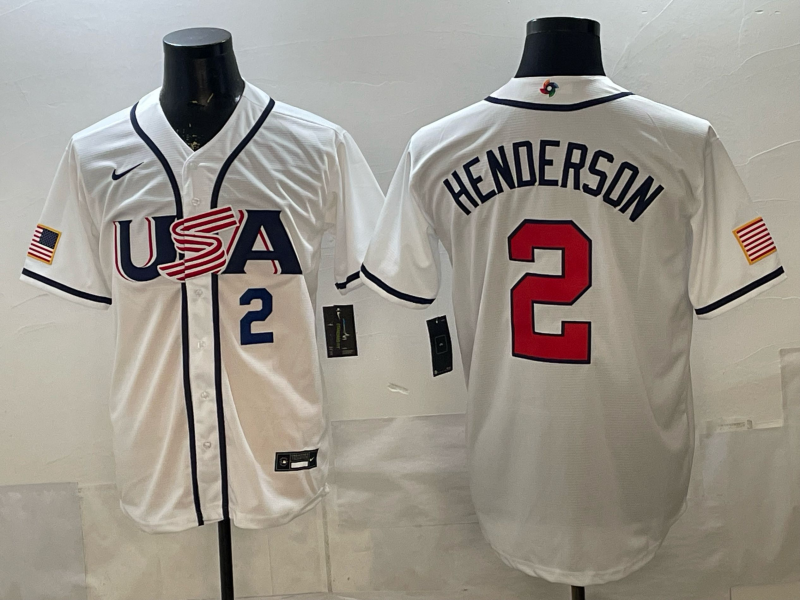 USA National Embroidered Baseball Team 2026 World Cup Team Jersey T-shirt