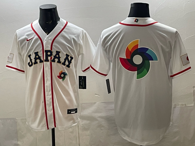 JAPAN National Embroidered Baseball Team 2026 World Cup Team Jersey T-shirt