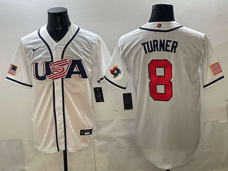 USA National Embroidered Baseball Team 2026 World Cup Team Jersey T-shirt