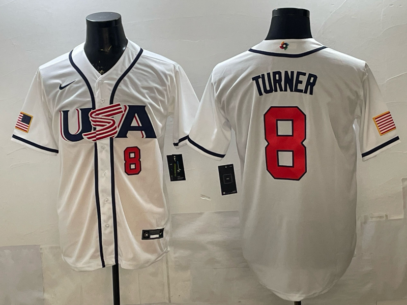USA National Embroidered Baseball Team 2026 World Cup Team Jersey T-shirt