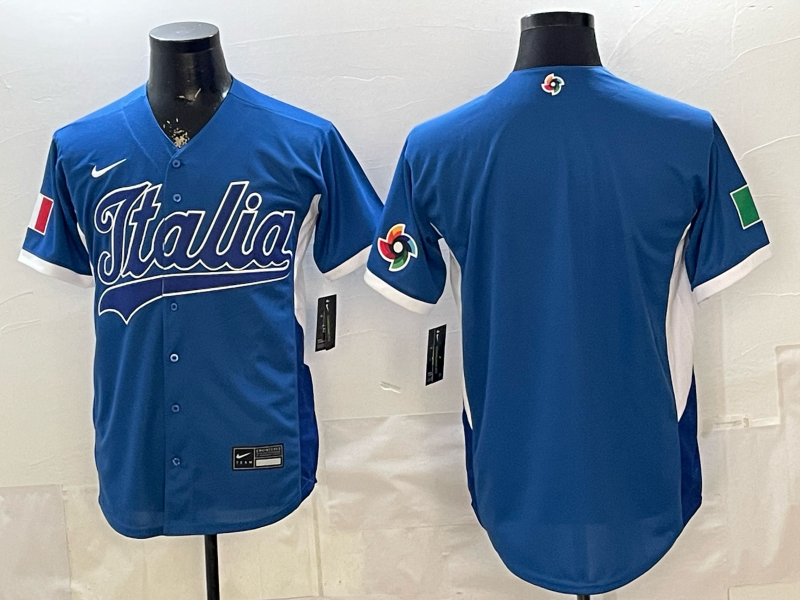 ITALIA National Embroidered Baseball Team 2026 World Cup Team Jersey T-shirt