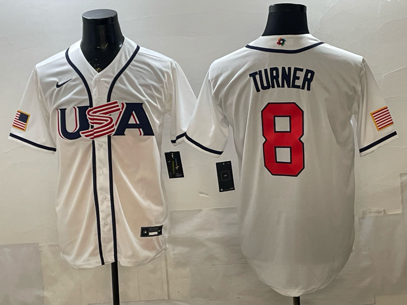 USA National Embroidered Baseball Team 2026 World Cup Team Jersey T-shirt