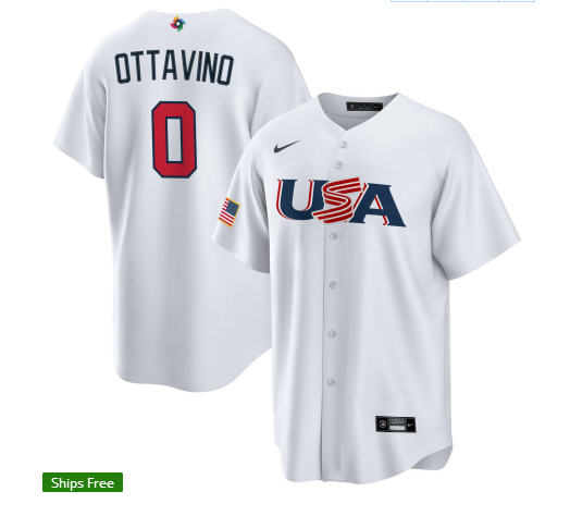 Baseball World Cup USA National Team Baseball Uniform Tee
