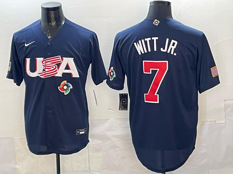 USA National Embroidered Baseball Team 2026 World Cup Team Jersey T-shirt