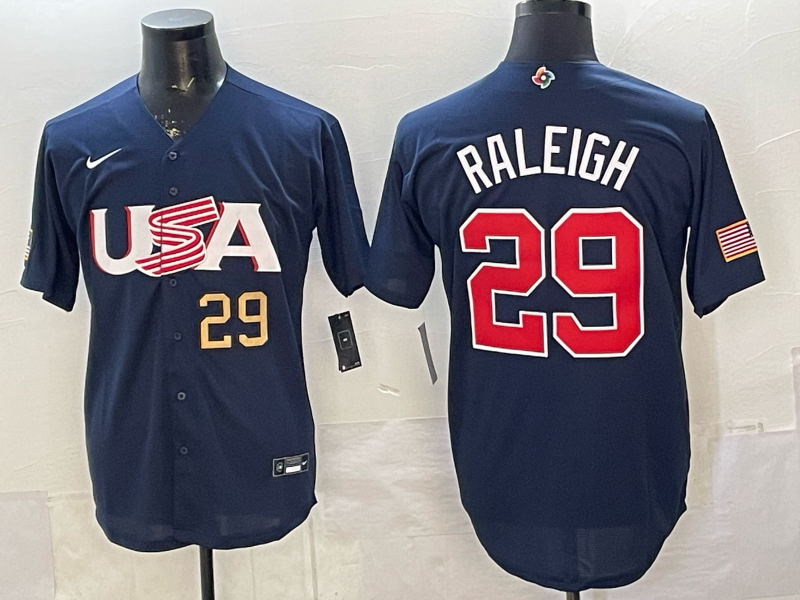 USA National Embroidered Baseball Team 2026 World Cup Team Jersey T-shirt