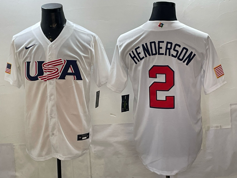 USA National Embroidered Baseball Team 2026 World Cup Team Jersey T-shirt