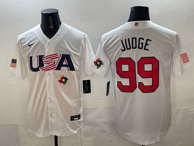 USA National Embroidered Baseball Team 2026 World Cup Team Jersey T-shirt