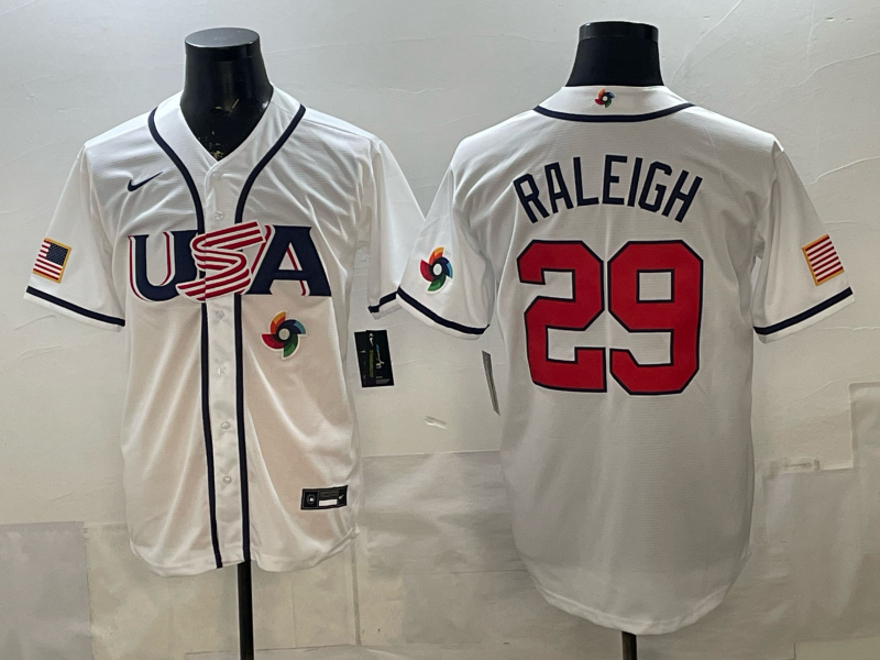 USA National Embroidered Baseball Team 2026 World Cup Team Jersey T-shirt