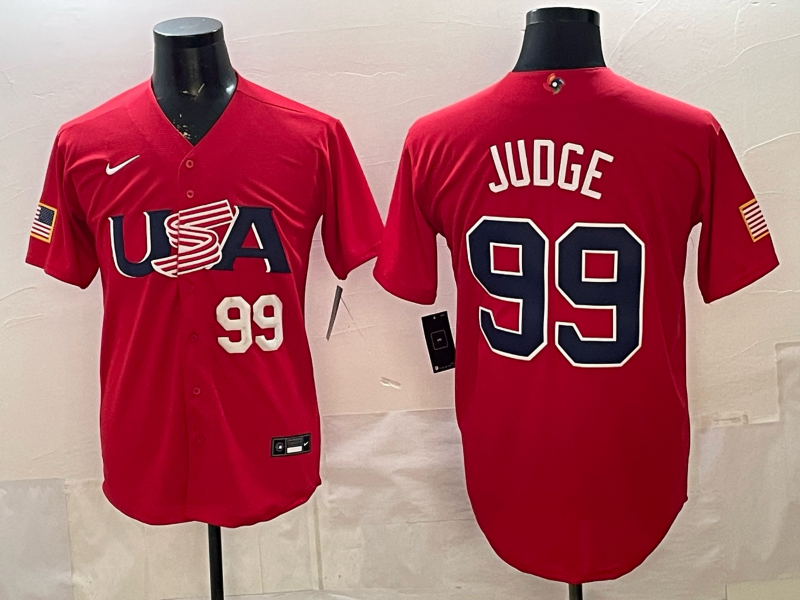 USA National Embroidered Baseball Team 2026 World Cup Team Jersey T-shirt