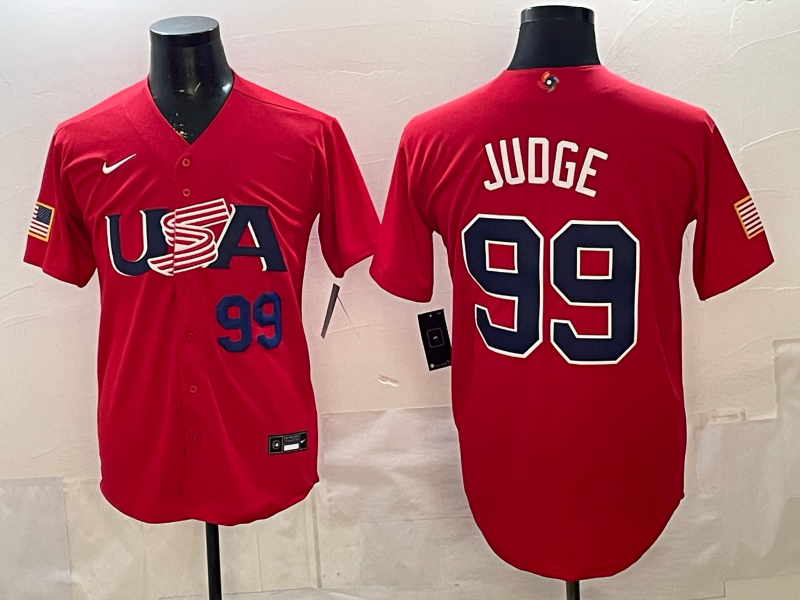 USA National Embroidered Baseball Team 2026 World Cup Team Jersey T-shirt