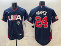 USA National Embroidered Baseball Team 2026 World Cup Team Jersey T-shirt
