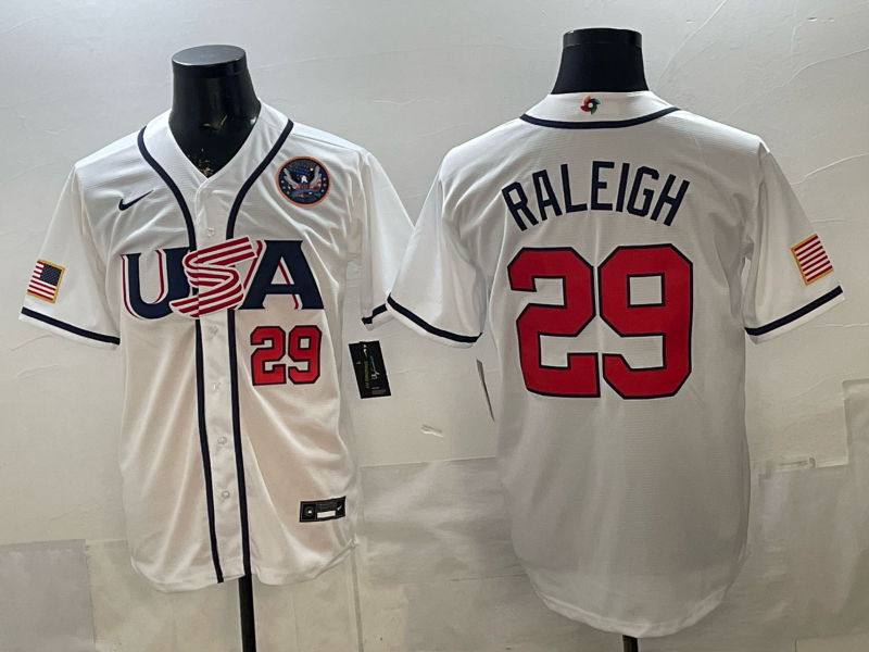 USA National Embroidered Baseball Team 2026 World Cup Team Jersey T-shirt