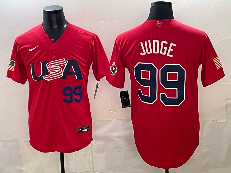 USA National Embroidered Baseball Team 2026 World Cup Team Jersey T-shirt