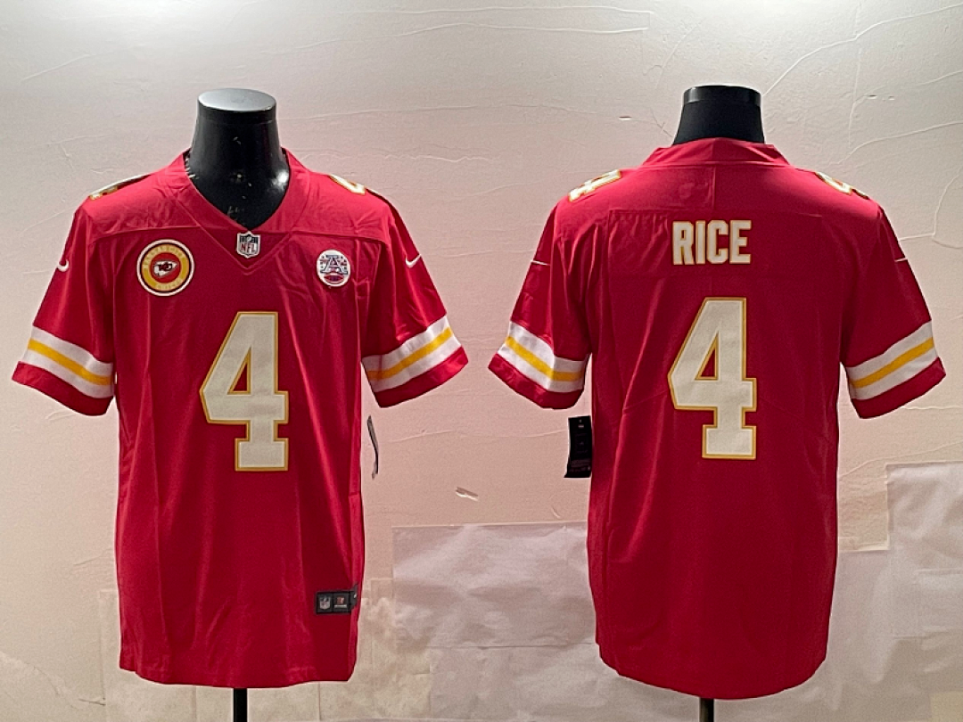 Kansas City Chiefs NFL Super Bowl #4 Jersey