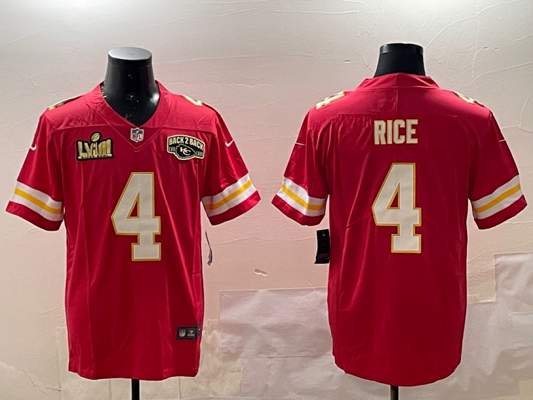 Kansas City Chiefs NFL Super Bowl #4 Jersey