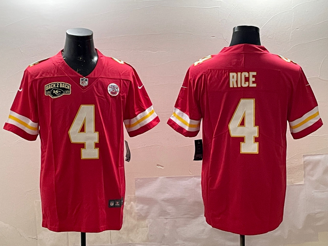 Kansas City Chiefs NFL Super Bowl #4 Jersey