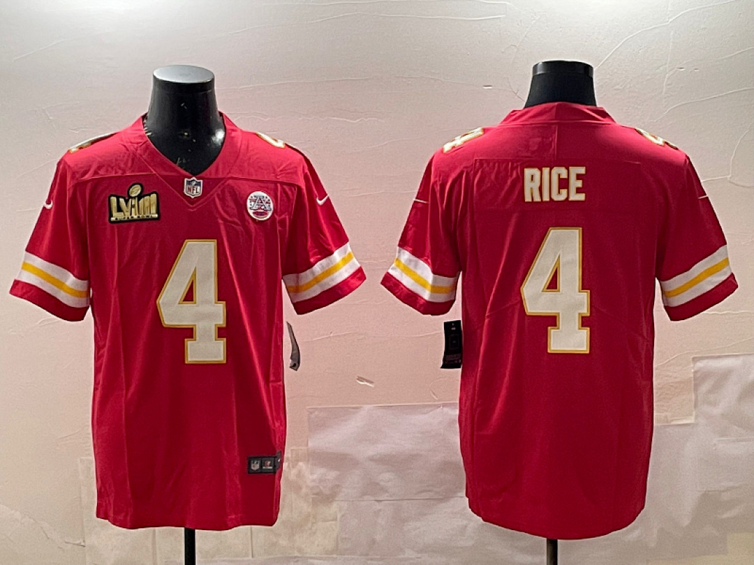 Kansas City Chiefs NFL Super Bowl #4 Jersey
