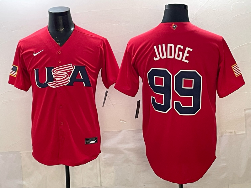 USA National Embroidered Baseball Team 2026 World Cup Team Jersey T-shirt