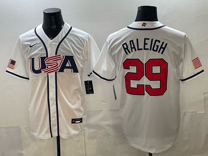 USA National Embroidered Baseball Team 2026 World Cup Team Jersey T-shirt