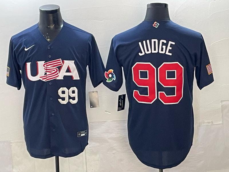 USA National Embroidered Baseball Team 2026 World Cup Team Jersey T-shirt