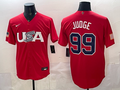 USA National Embroidered Baseball Team 2026 World Cup Team Jersey T-shirt