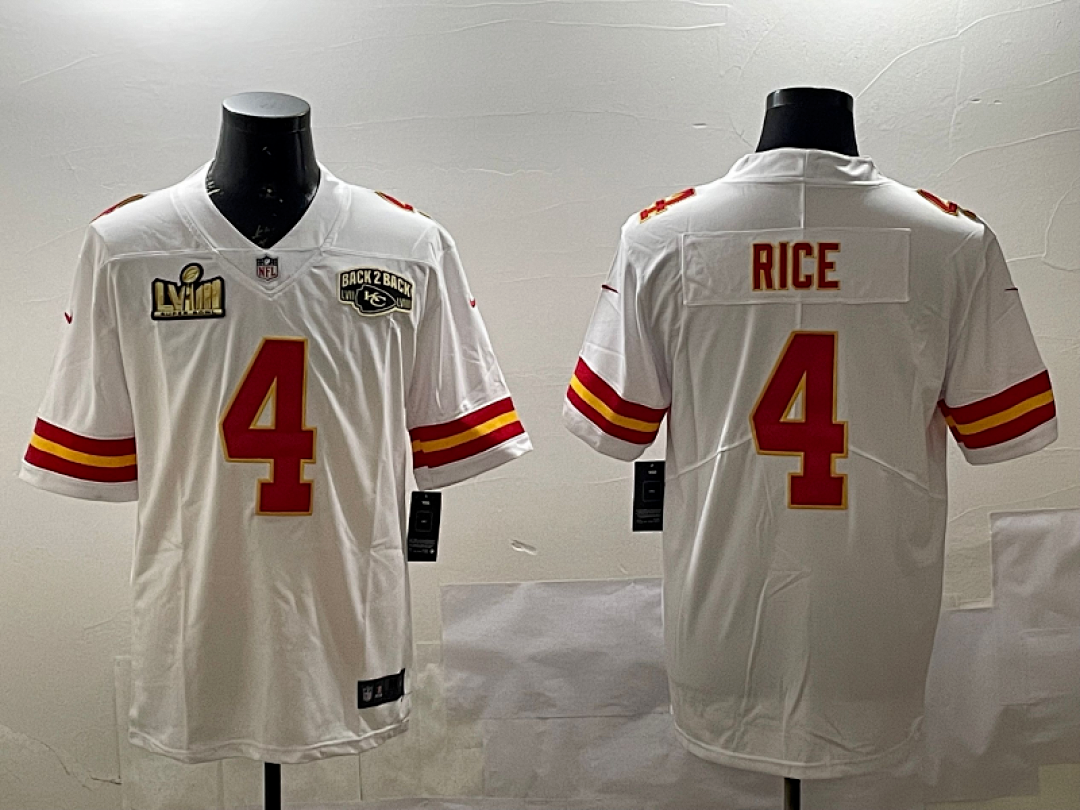 Kansas City Chiefs NFL Super Bowl #4 Jersey