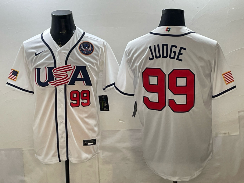 USA National Embroidered Baseball Team 2026 World Cup Team Jersey T-shirt