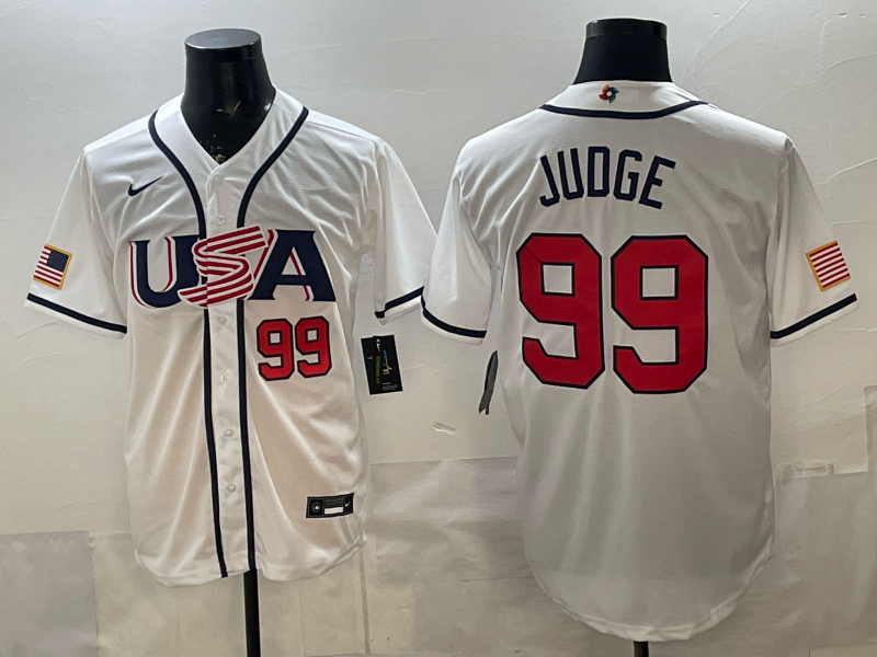 USA National Embroidered Baseball Team 2026 World Cup Team Jersey T-shirt