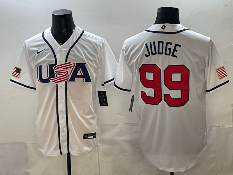 USA National Embroidered Baseball Team 2026 World Cup Team Jersey T-shirt