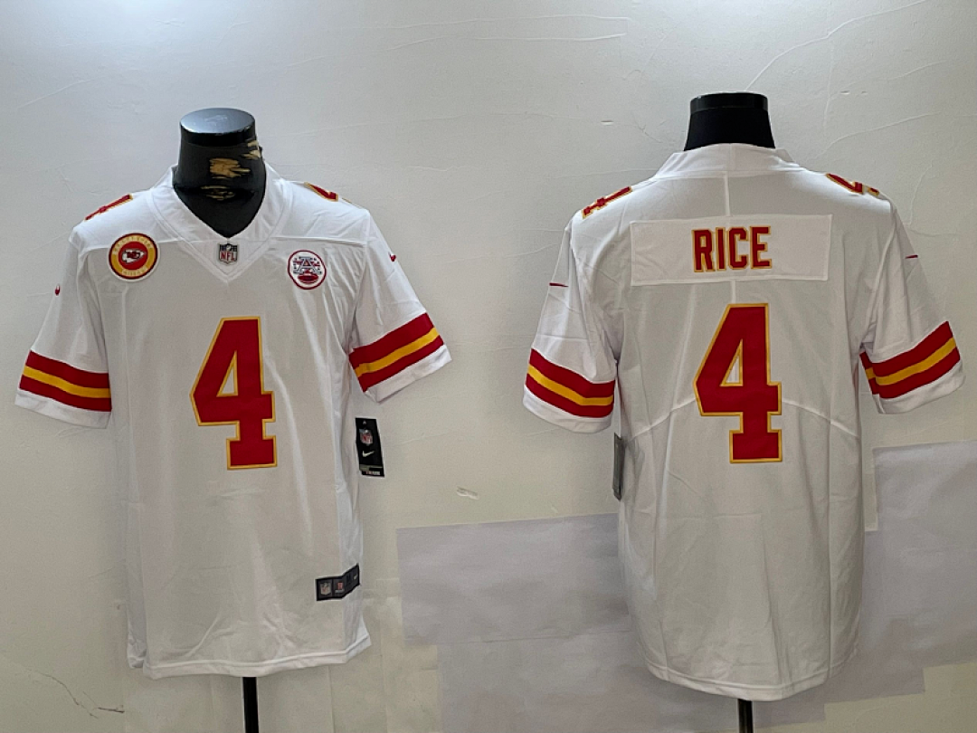 Kansas City Chiefs NFL Super Bowl #4 Jersey