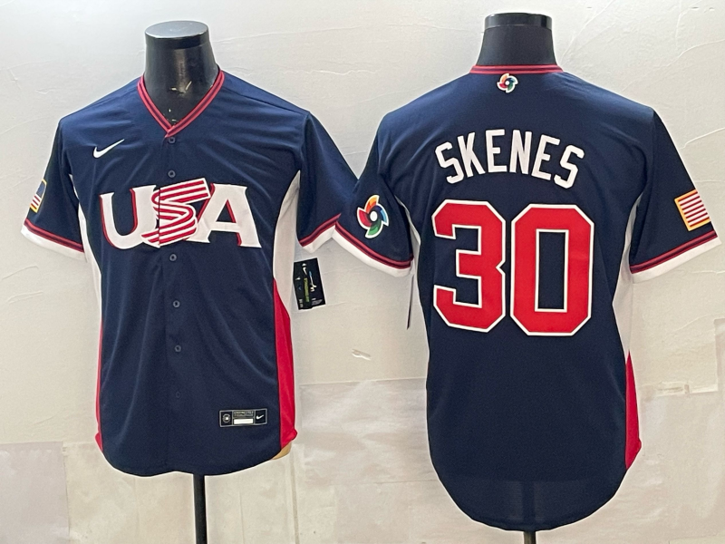USA National Embroidered Baseball Team 2026 World Cup Team Jersey T-shirt
