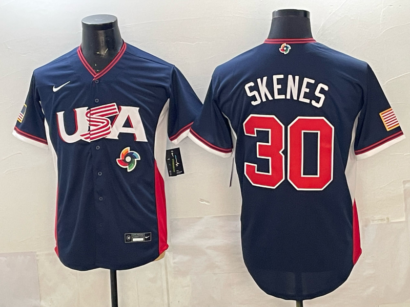 USA National Embroidered Baseball Team 2026 World Cup Team Jersey T-shirt